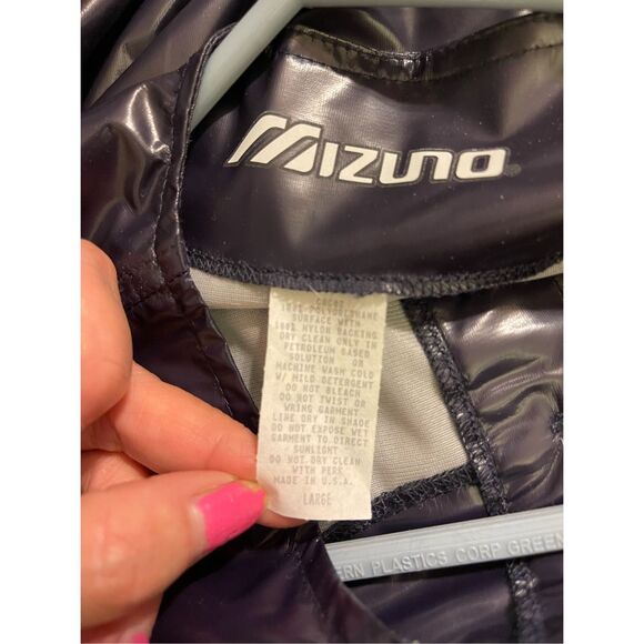 Vintage MIZUNO New Polyurethane Baseball Pullover Warm Up Jacket Men’s Large USA - Picture 9 of 9